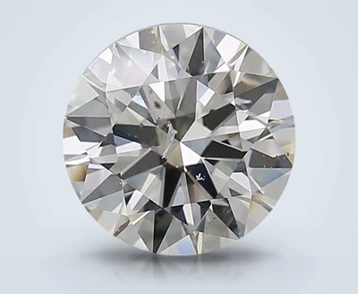 3.03ct J SI2 Rare Carat Ideal Cut Round Diamond