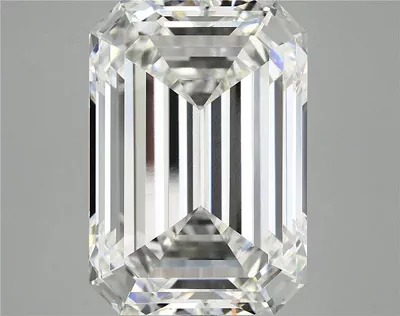 12.40ct F VVS2 Rare Carat Ideal Cut Emerald Lab Grown Diamond