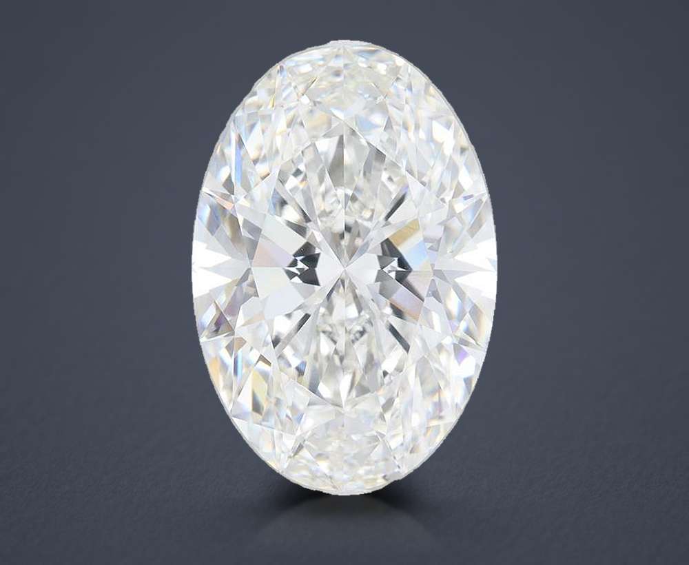 10.62ct F VVS2 Rare Carat Ideal Cut Oval Lab Grown Diamond