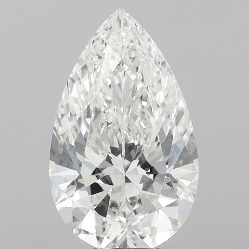 10.51ct F VVS2 Very Good Cut Pear Lab Grown Diamond