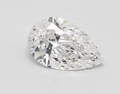0.66ct D VVS1 Rare Carat Ideal Cut Pear Lab Grown Diamond