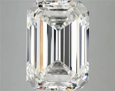 11.64ct F VVS2 Rare Carat Ideal Cut Emerald Lab Grown Diamond