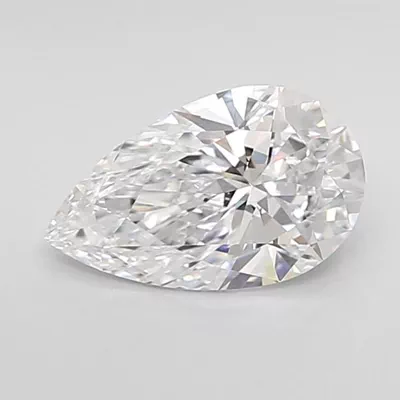 1.08ct D VVS1 Rare Carat Ideal Cut Pear Lab Grown Diamond