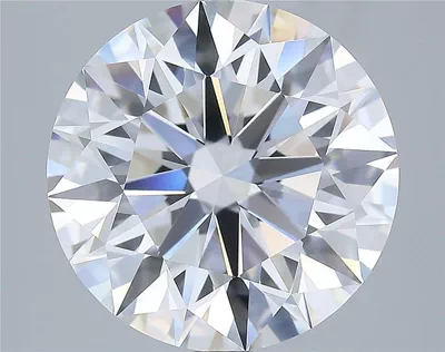 5.06ct D FL Rare Carat Ideal Cut Round Diamond