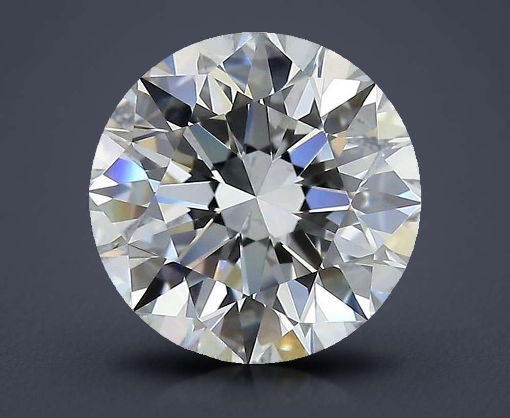 3.04ct I VVS2 Rare Carat Ideal Cut Round Diamond