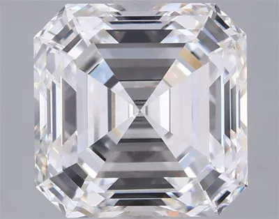 2.52ct F VVS2 Rare Carat Ideal Cut Asscher Lab Grown Diamond