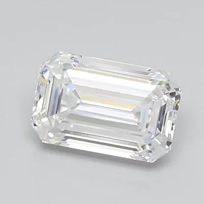 1.40ct F VS1 Rare Carat Ideal Cut Emerald Lab Grown Diamond