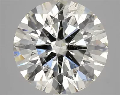 5.03ct K SI2 Rare Carat Ideal Cut Round Diamond