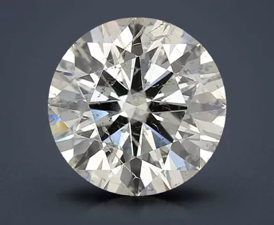 5.03ct K SI2 Rare Carat Ideal Cut Round Diamond
