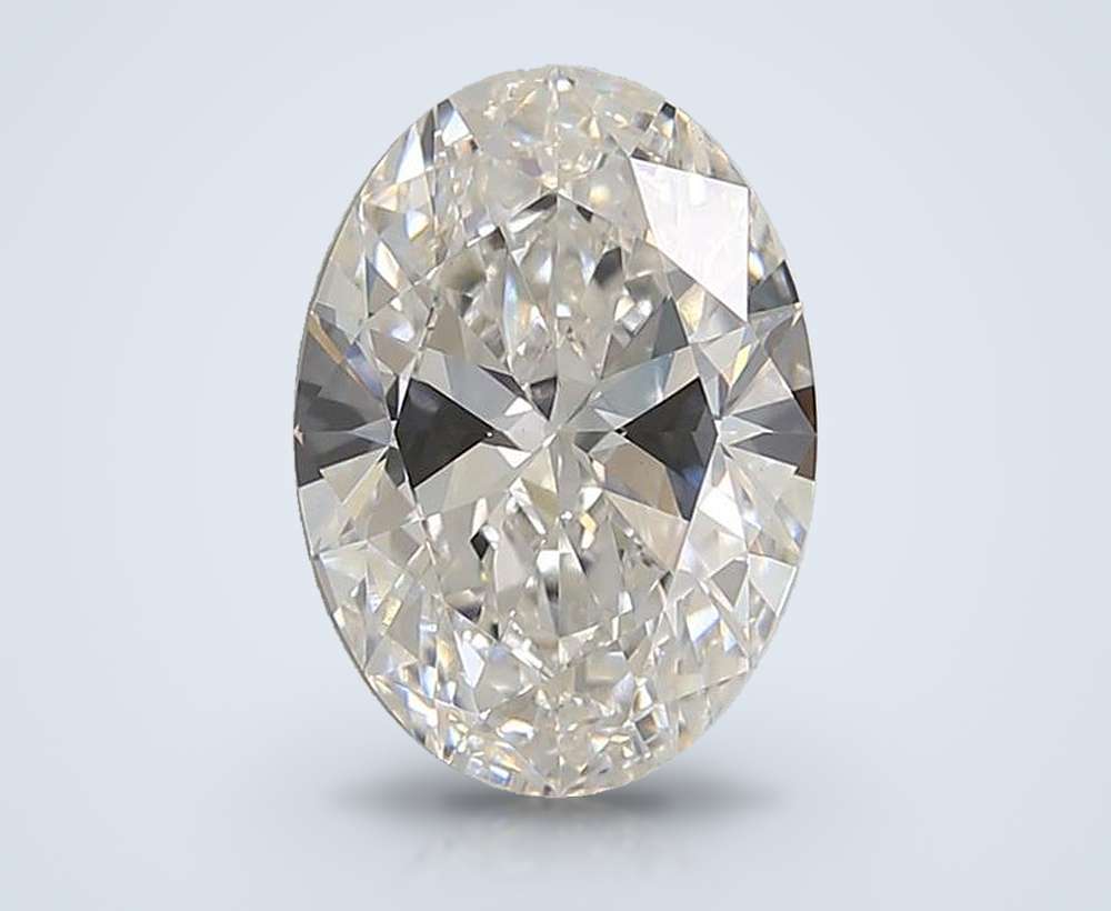 3.00ct E VS1 Rare Carat Ideal Cut Oval Lab Grown Diamond