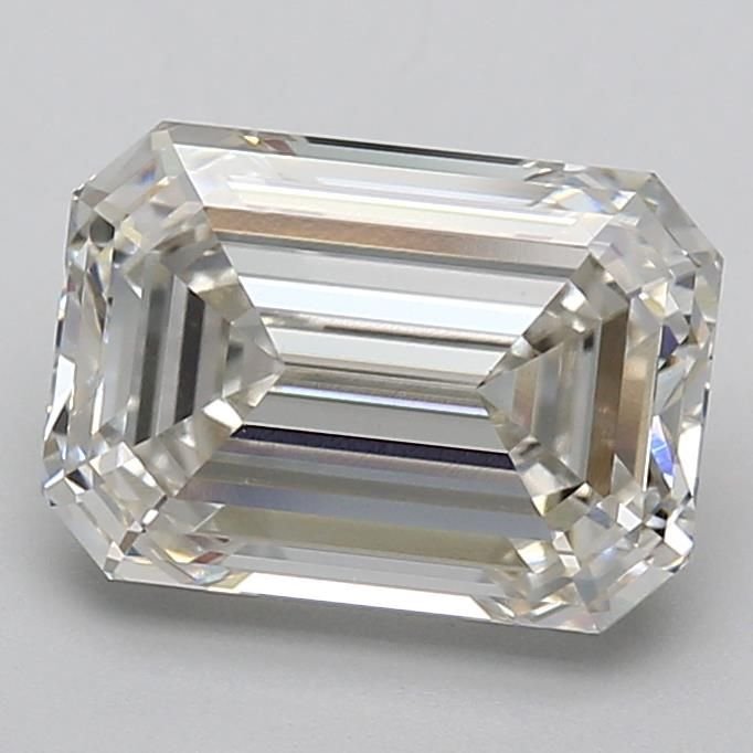 4.09ct H VS1 Rare Carat Ideal Cut Emerald Lab Grown Diamond