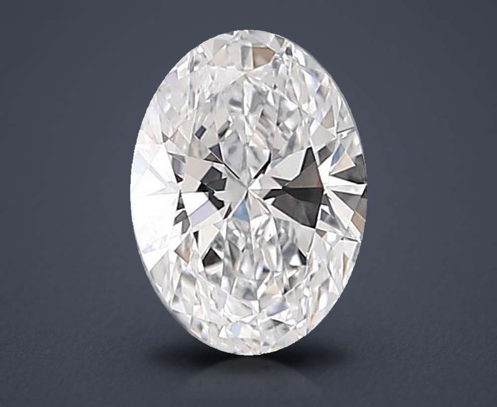 1.07ct D VVS2 Rare Carat Ideal Cut Oval Lab Grown Diamond