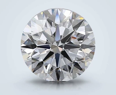 4.40ct F SI1 Rare Carat Ideal Cut Round Diamond