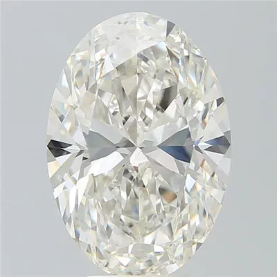 6.43ct H VS1 Rare Carat Ideal Cut Oval Lab Grown Diamond