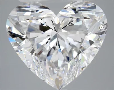 5.02ct D SI1 Rare Carat Ideal Cut Heart Diamond