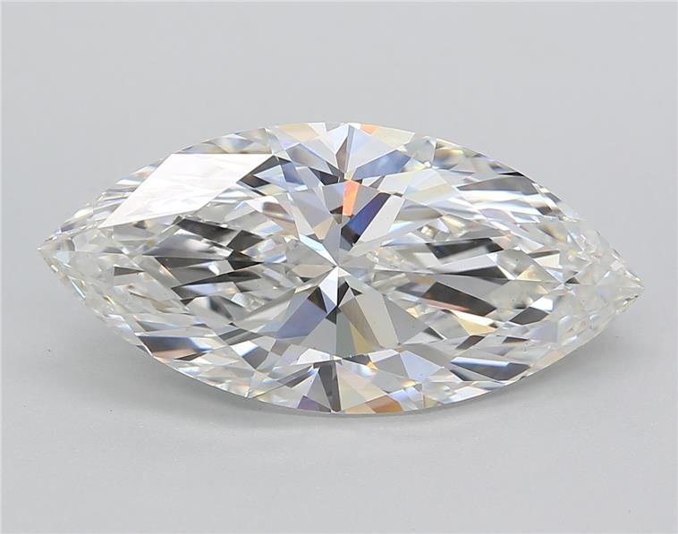 6.26ct F VS1 Rare Carat Ideal Cut Marquise Lab Grown Diamond
