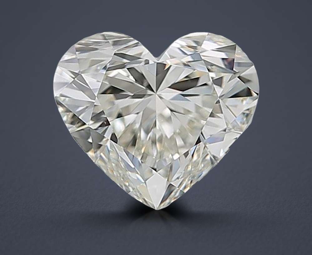 1.05ct K VS2 Rare Carat Ideal Cut Heart Diamond