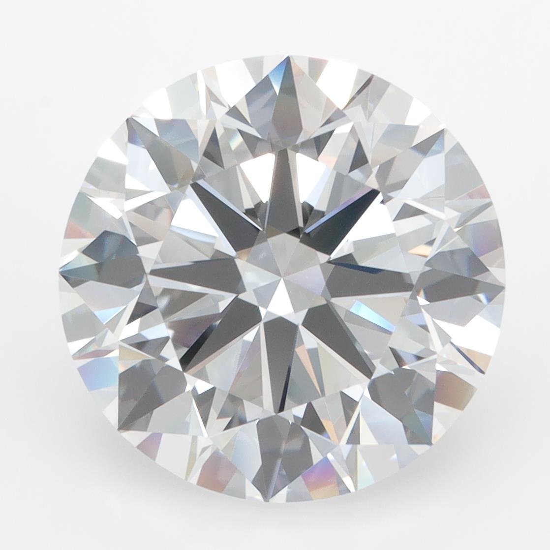 7.02ct E FL Rare Carat Ideal Cut Round Lab Grown Diamond