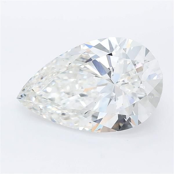 3.51ct E VS2 Rare Carat Ideal Cut Pear Lab Grown Diamond