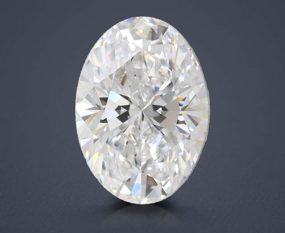 1.06ct F VS1 Rare Carat Ideal Cut Oval Lab Grown Diamond