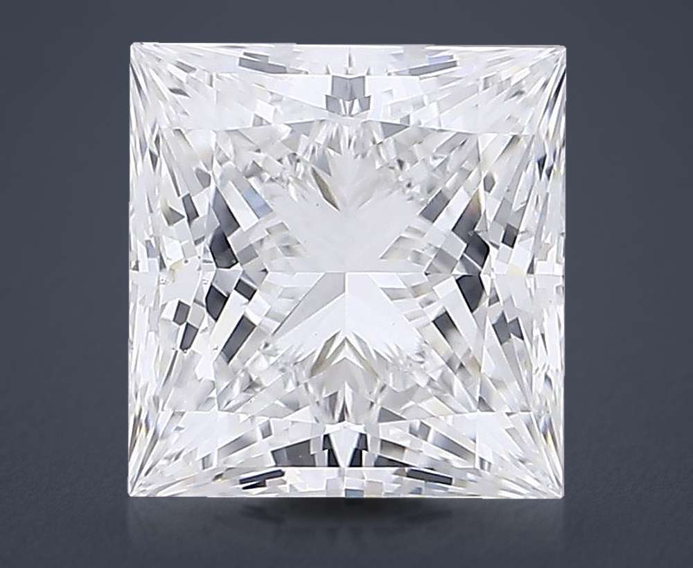 5.06ct E VS2 Rare Carat Ideal Cut Princess Lab Grown Diamond