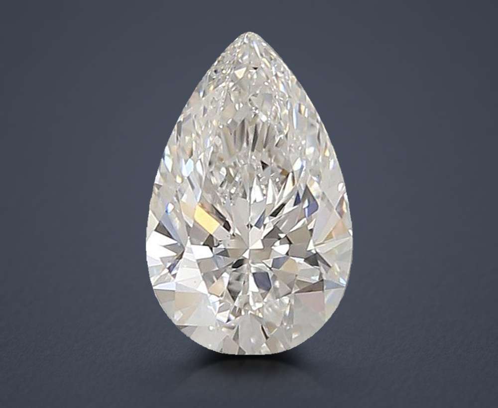 1.54ct E VS1 Rare Carat Ideal Cut Pear Lab Grown Diamond