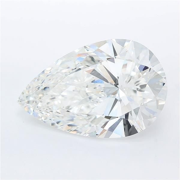 9.75ct F VVS2 Rare Carat Ideal Cut Pear Lab Grown Diamond
