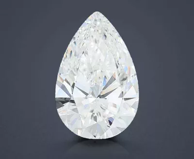9.75ct F VVS2 Rare Carat Ideal Cut Pear Lab Grown Diamond
