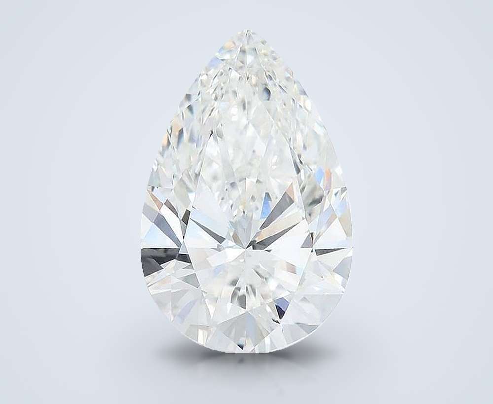 9.75ct F VVS2 Rare Carat Ideal Cut Pear Lab Grown Diamond