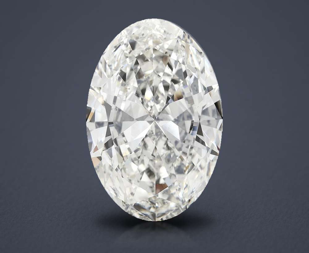 18.07ct H VVS2 Very Good Cut Oval Lab Grown Diamond