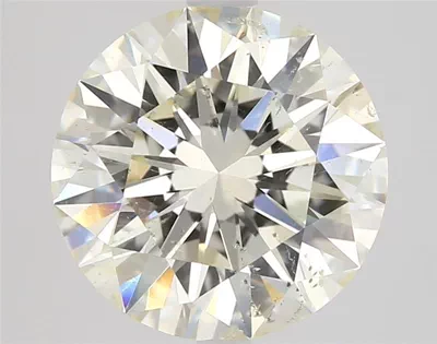 2.18ct K SI2 Rare Carat Ideal Cut Round Diamond