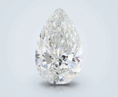 5.06ct F VVS2 Rare Carat Ideal Cut Pear Lab Grown Diamond