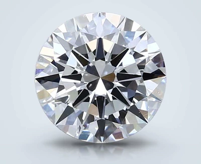 2.43ct E VVS2 Excellent Cut Round Lab Grown Diamond