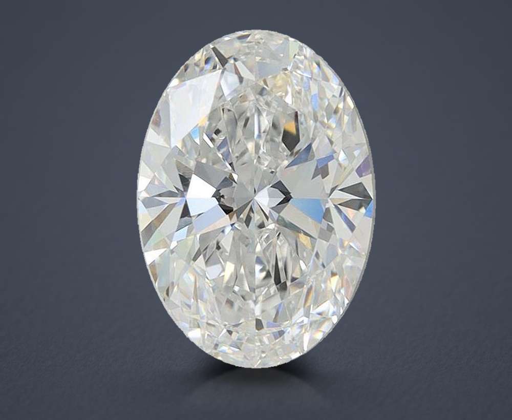 5.50ct D VVS2 Very Good Cut Oval Lab Grown Diamond