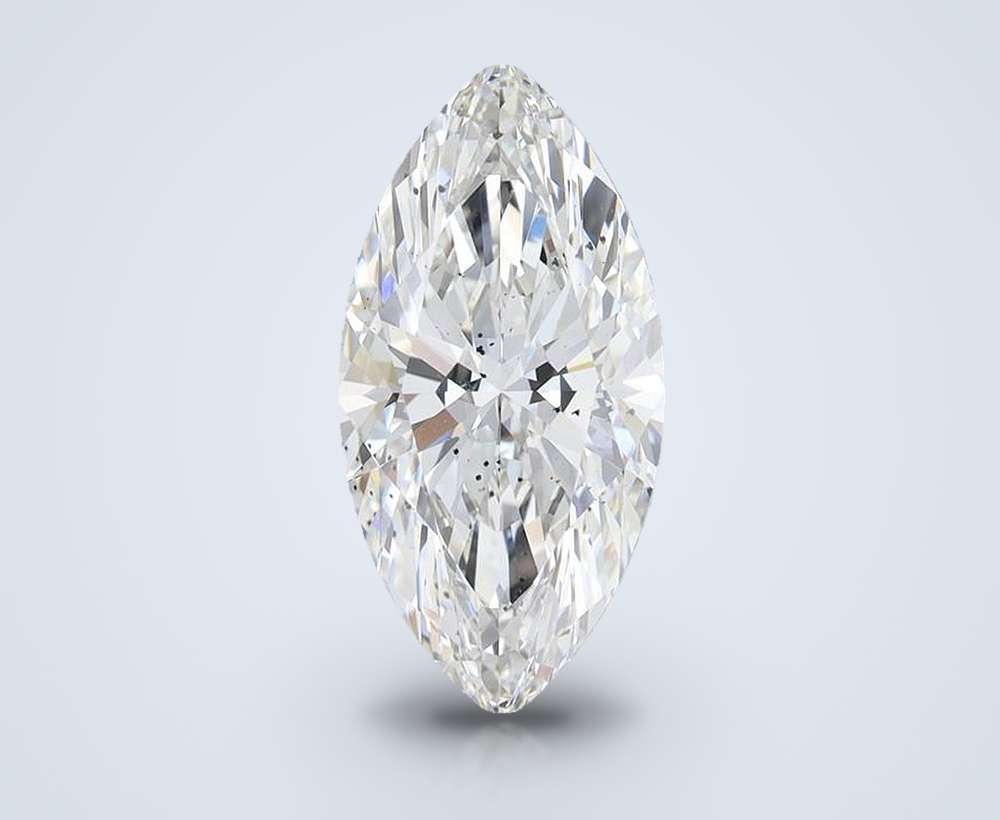 4.05ct F SI1 Rare Carat Ideal Cut Marquise Lab Grown Diamond
