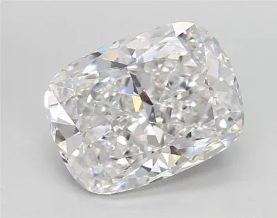 3.29ct D VVS2 Rare Carat Ideal Cut Cushion Lab Grown Diamond