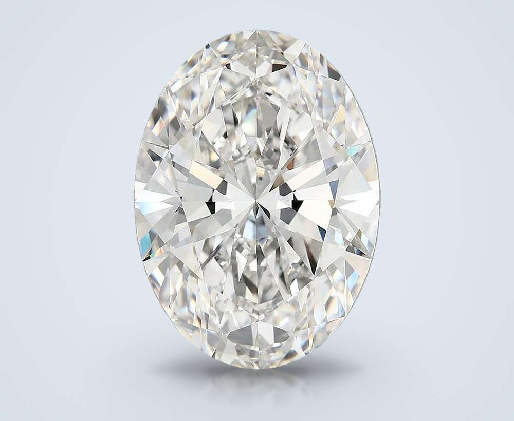 10.48ct F VVS2 Rare Carat Ideal Cut Oval Lab Grown Diamond