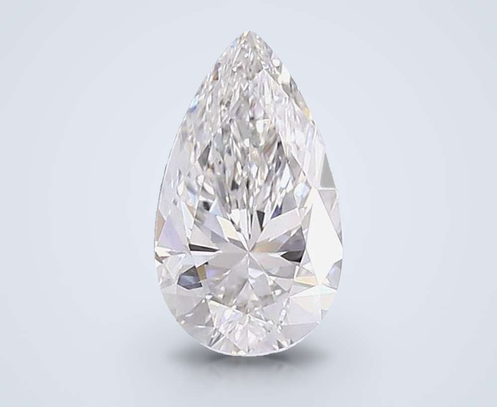 2.01ct G VVS2 Very Good Cut Pear Lab Grown Diamond