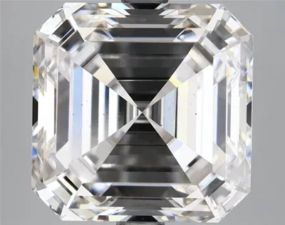 6.18ct E VS2 Rare Carat Ideal Cut Asscher Lab Grown Diamond