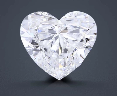 6.08ct E VVS2 Rare Carat Ideal Cut Heart Lab Grown Diamond