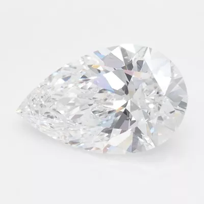 1.41ct D VVS2 Rare Carat Ideal Cut Pear Lab Grown Diamond