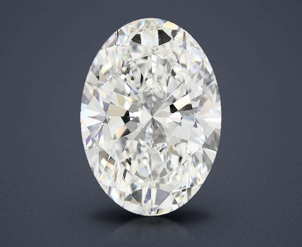 10.20ct F VVS2 Rare Carat Ideal Cut Oval Lab Grown Diamond
