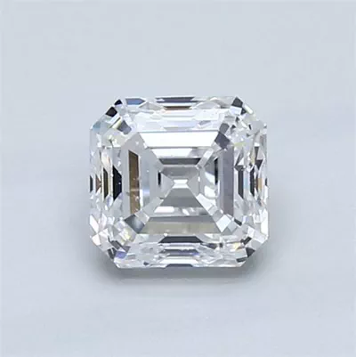 1.00ct D SI1 Very Good Cut Asscher Diamond