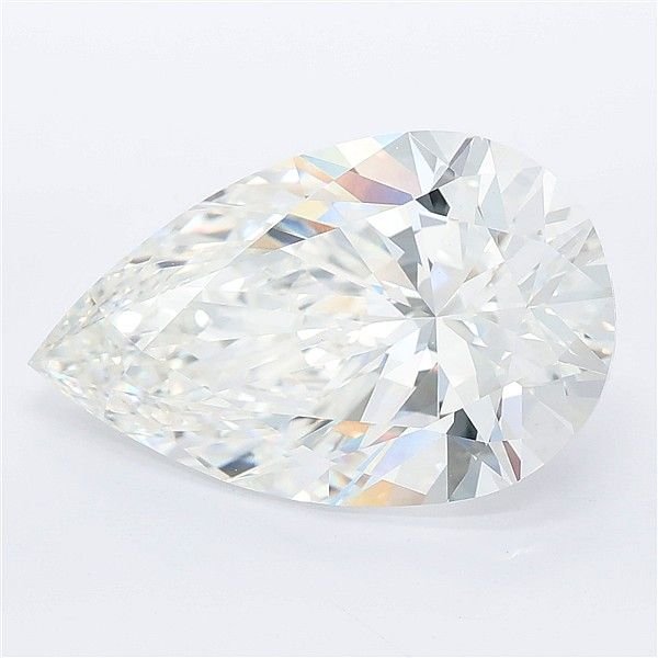 8.02ct F VVS2 Rare Carat Ideal Cut Pear Lab Grown Diamond
