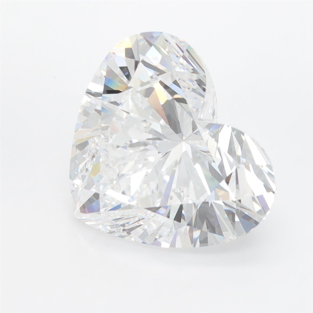 6.06ct D VVS2 Rare Carat Ideal Cut Heart Lab Grown Diamond