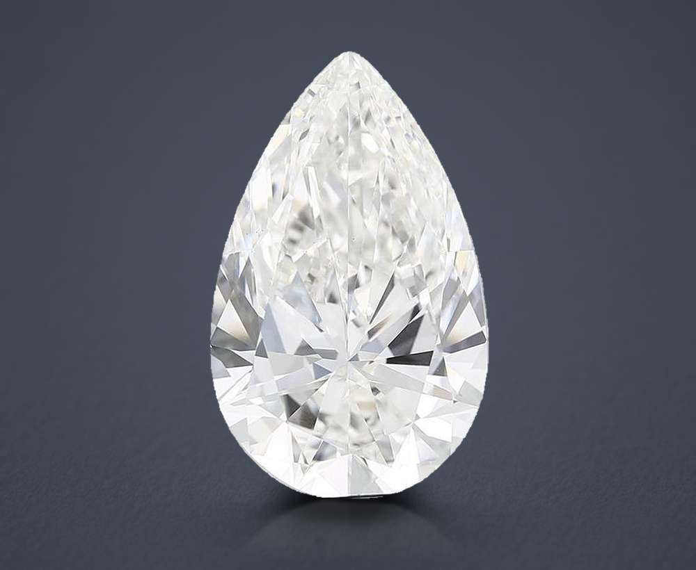16.00ct F VS1 Rare Carat Ideal Cut Pear Lab Grown Diamond