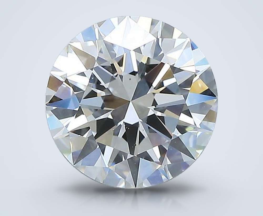 1.94ct H VS2 Rare Carat Ideal Cut Round Diamond