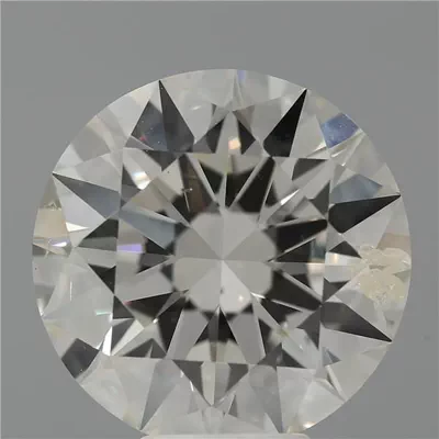 7.03ct J SI2 Rare Carat Ideal Cut Round Diamond