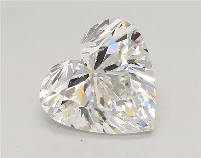 4.44ct F VS1 Rare Carat Ideal Cut Heart Lab Grown Diamond