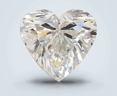 4.44ct F VS1 Rare Carat Ideal Cut Heart Lab Grown Diamond